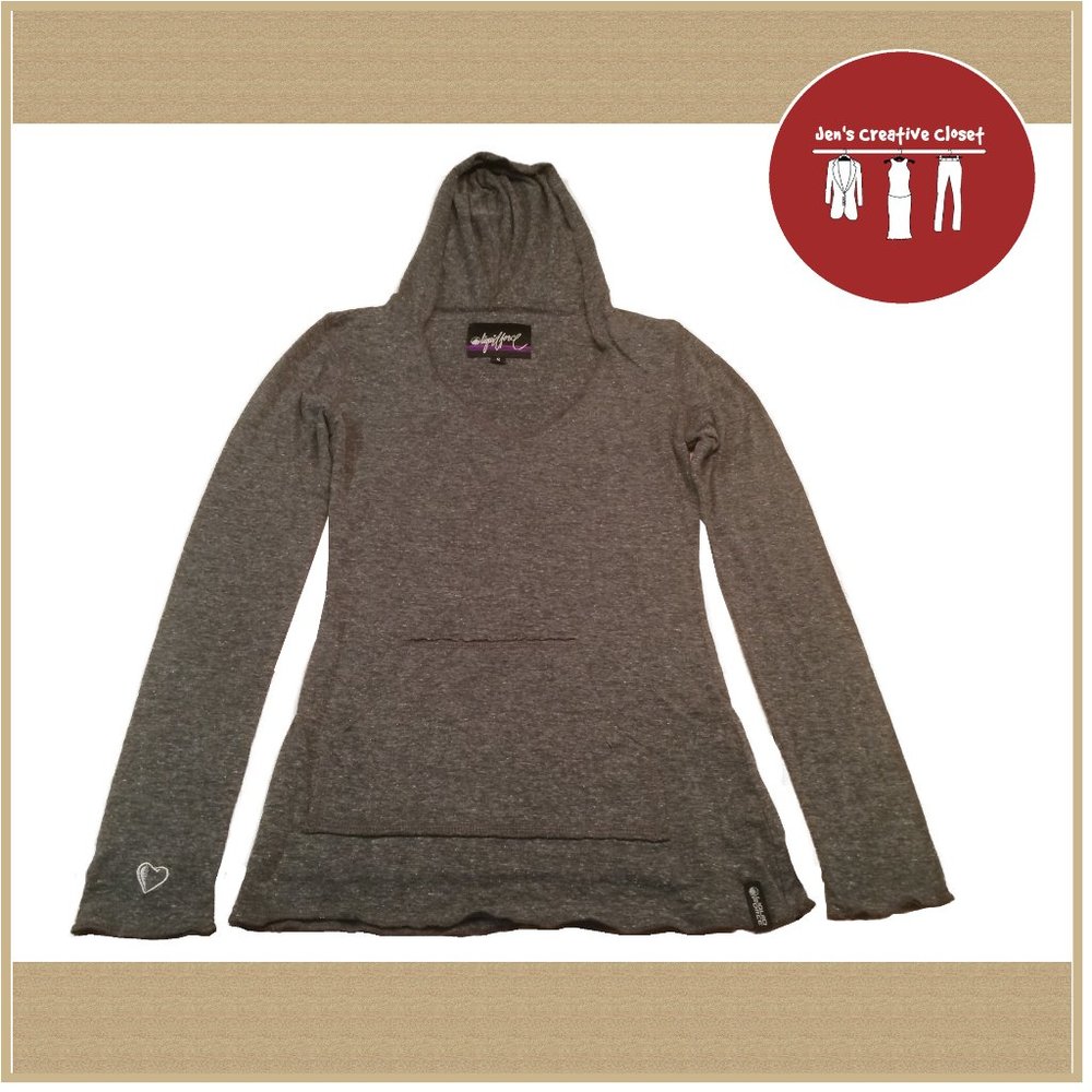 Women's Liquid Force Gray Long Sleeve Hooded Shirt